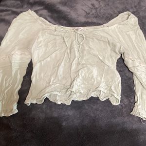 Beautiful Sage Green Crop Top